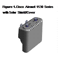 Text Box: Figure 1.	Cisco Aironet 1530 Series with Solar Shield/Cover