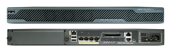 Cisco ASA 5520 Series Firewall Front and Back View