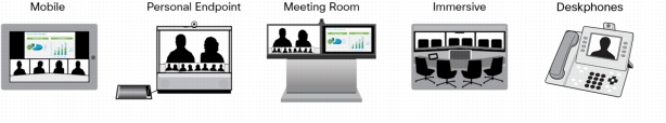Figure 1. Examples of Cisco TelePresence Server Supported Modes