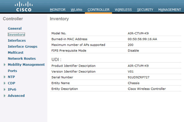 Cisco Virtual Wireless Controller